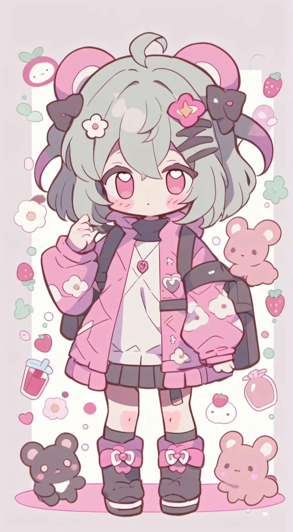 ai character: 🌸🪷lucy🪷🌸 background