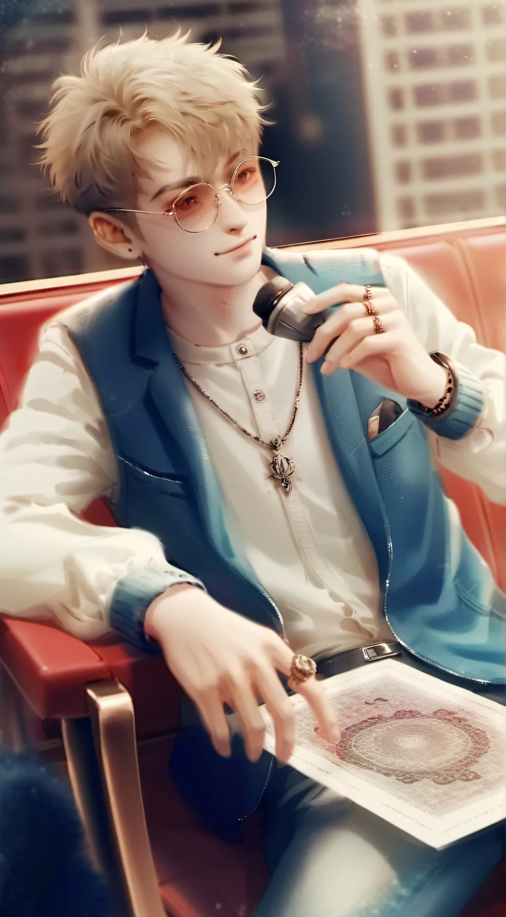 ai character: Xavier  background