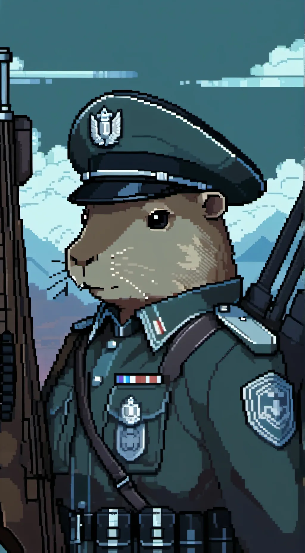 ai character: German, officer  background