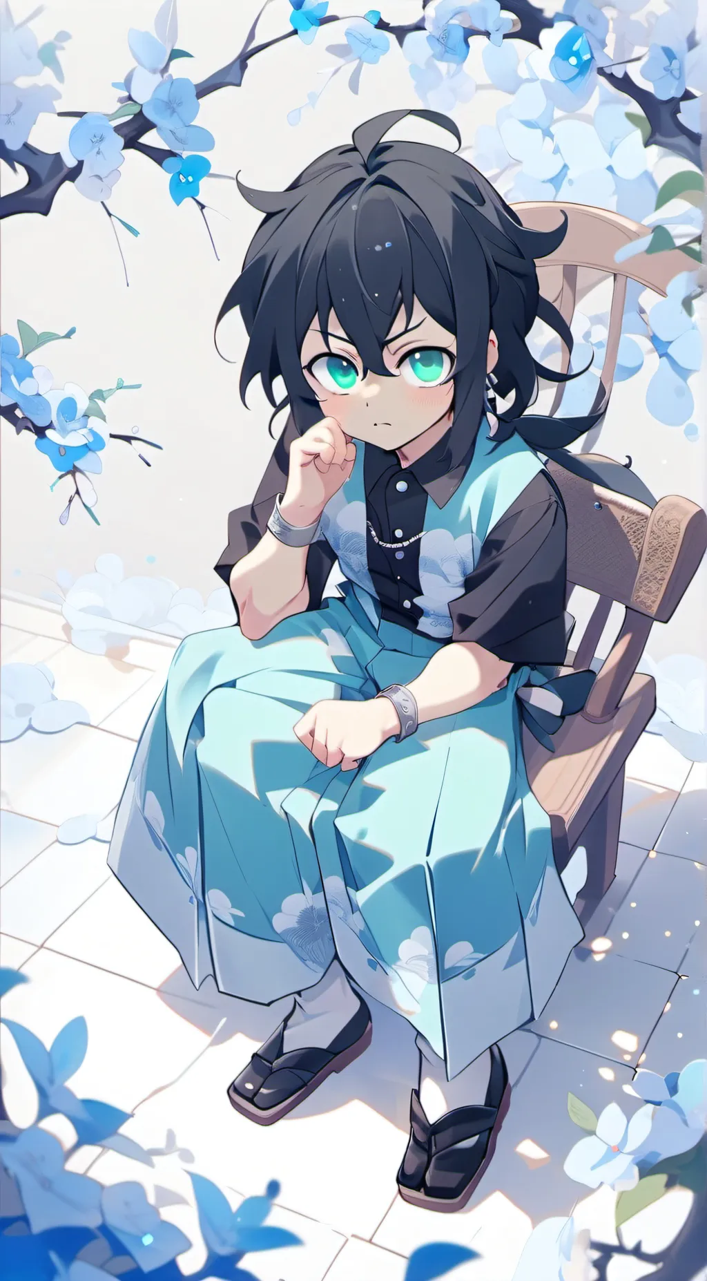 ai character: baby yuichiro  background