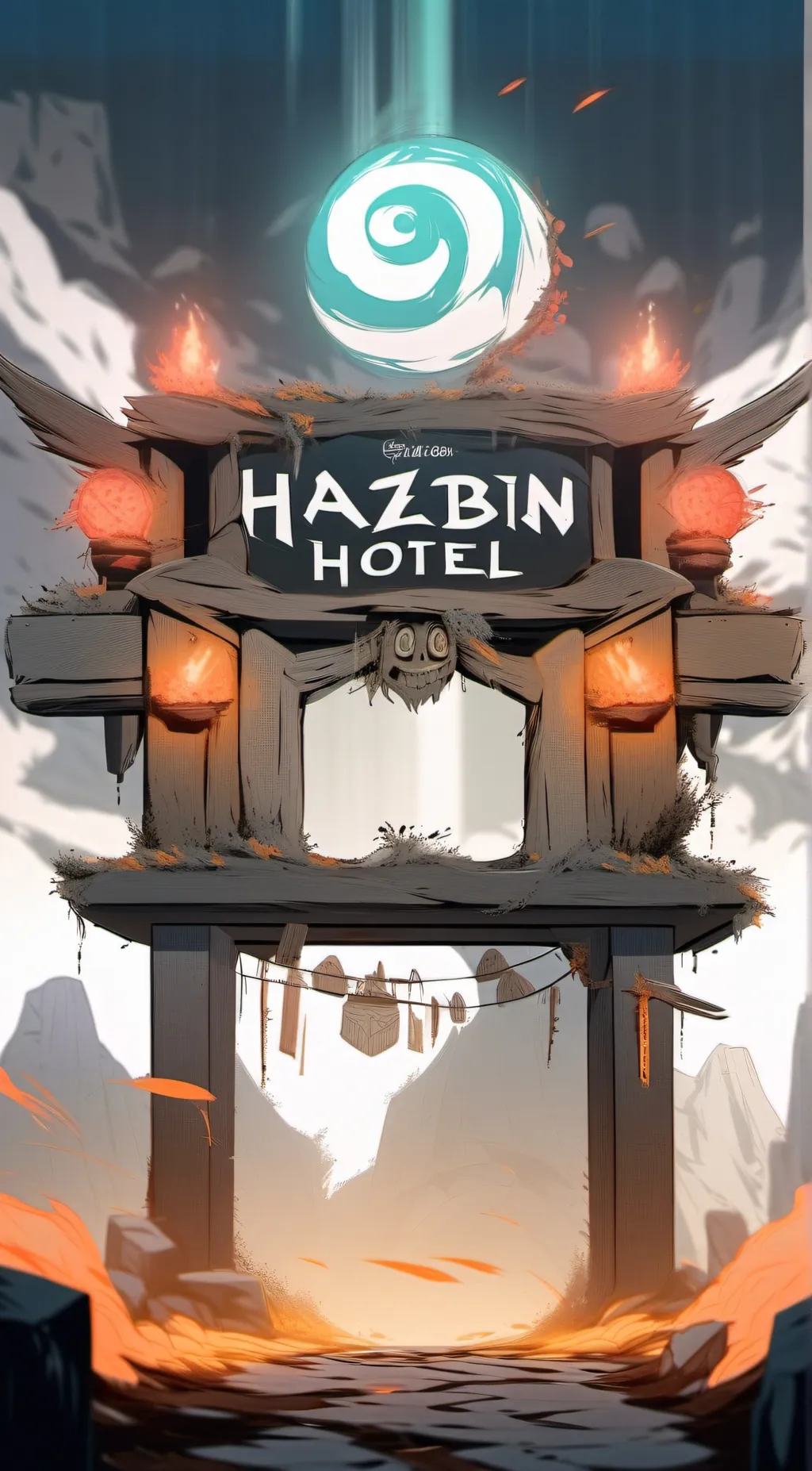 ai character: Hazbin x star wars background