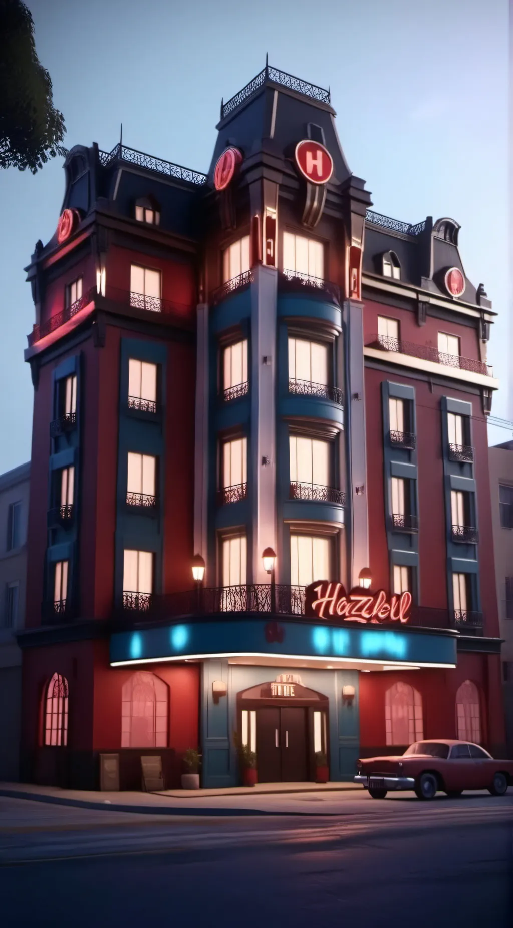 ai character: Hazbin Hotel background