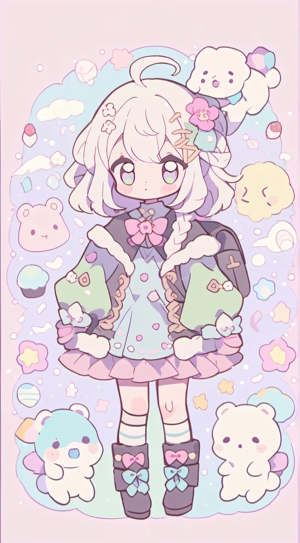 ai character: bunny girls background