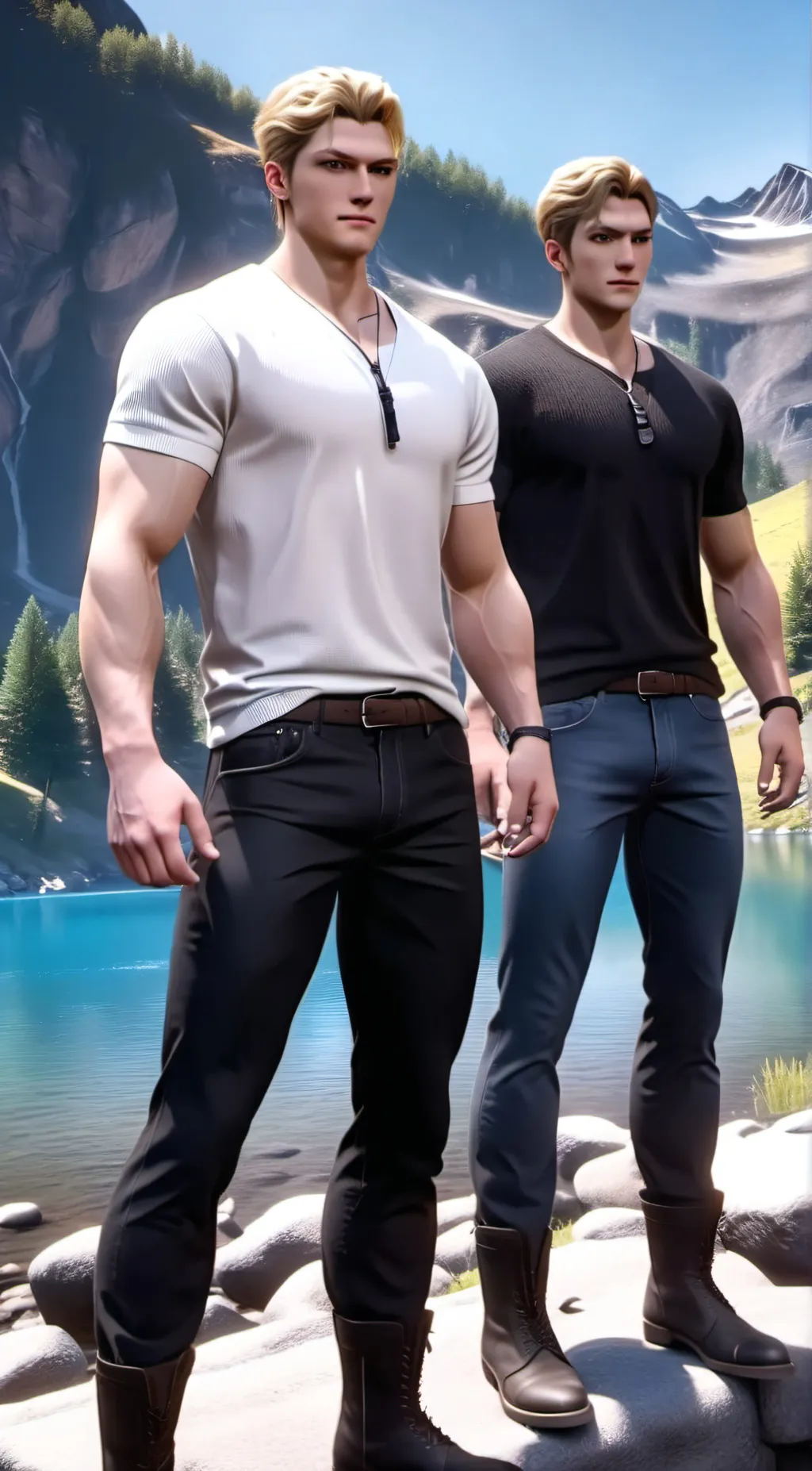 ai character: Castor & Poly background