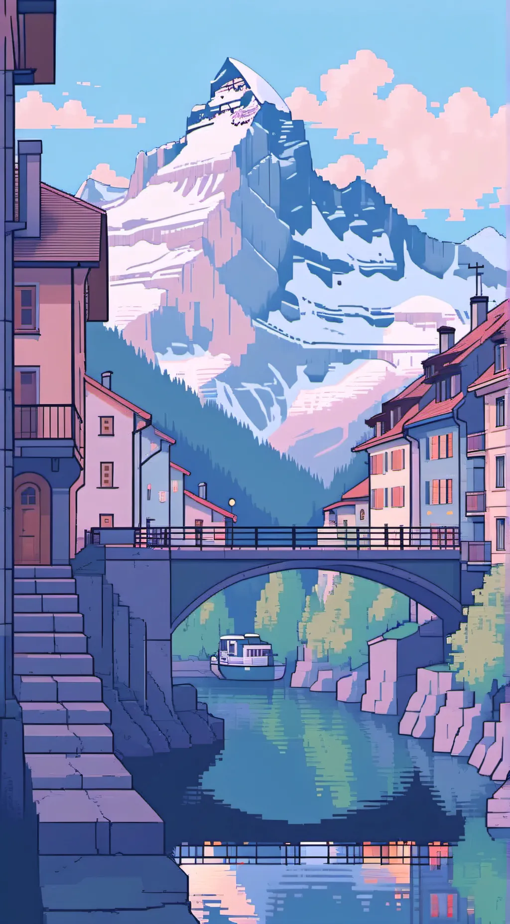 ai character: Switzerland background