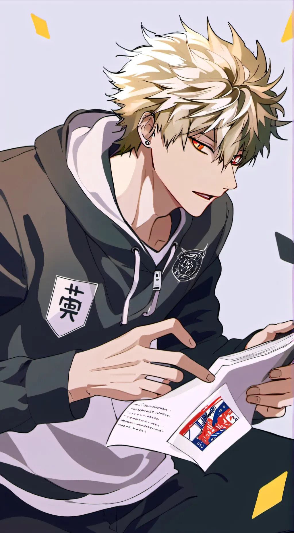 ai character: katsuki bakugou  background