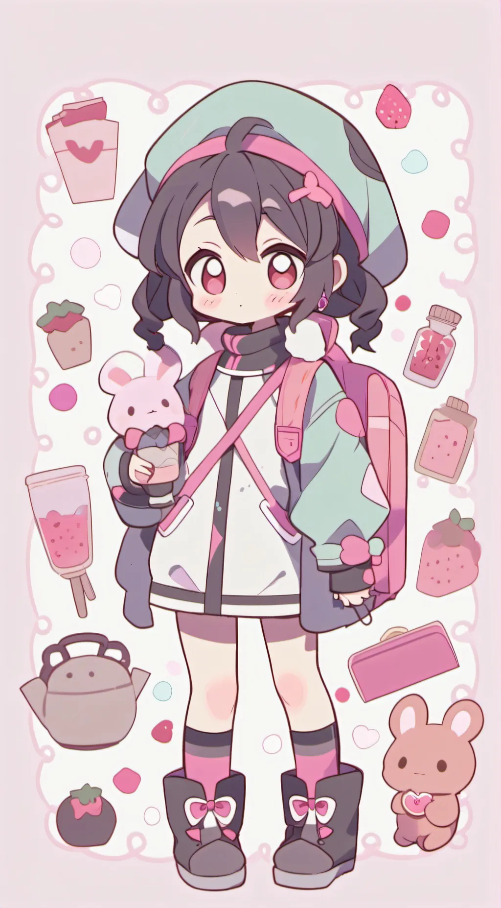 ai character: Berry background