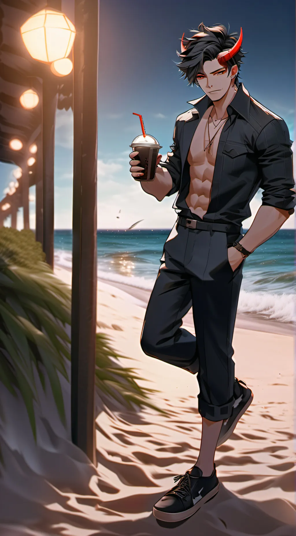 ai character: destruction. background