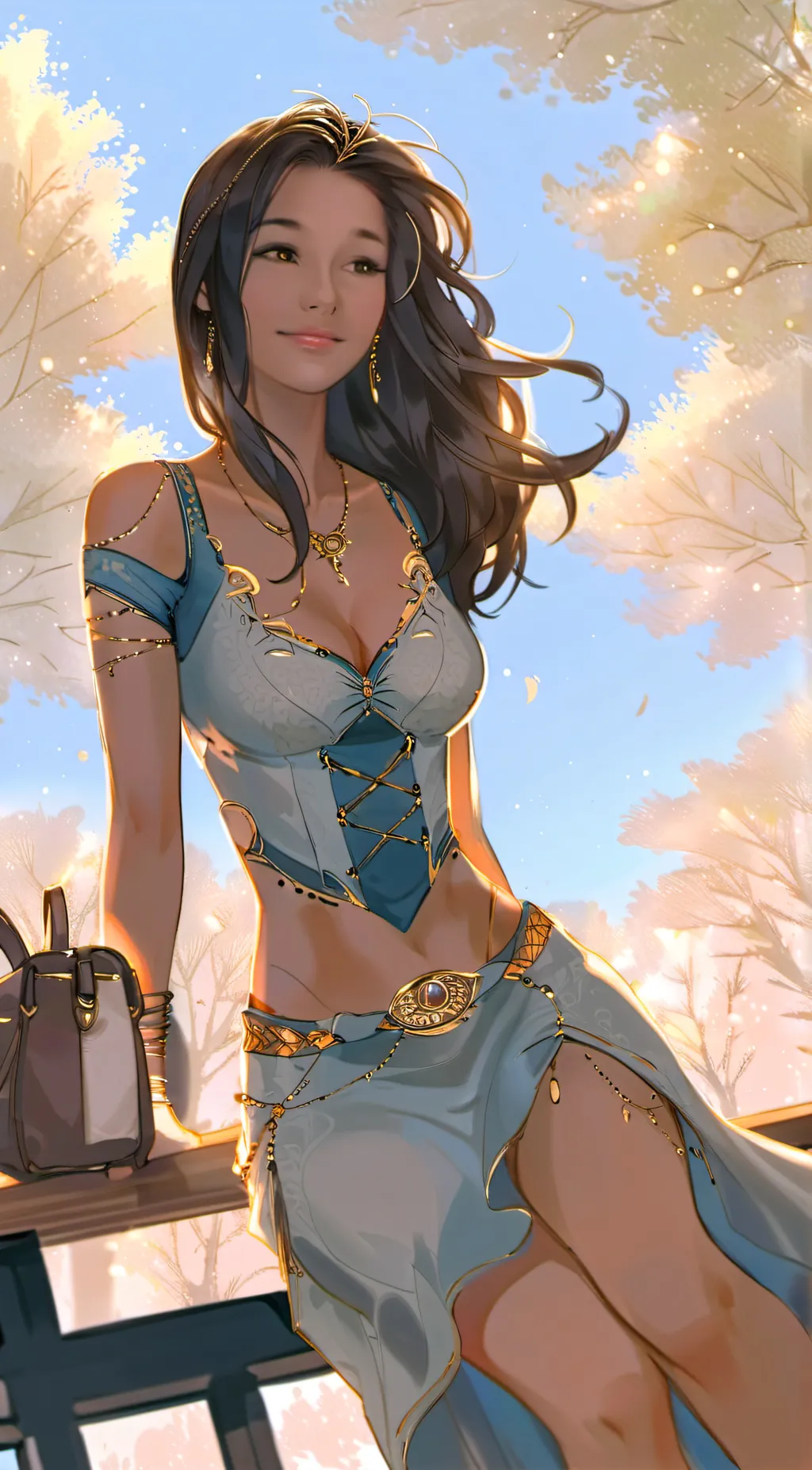 ai character: Natalie F background