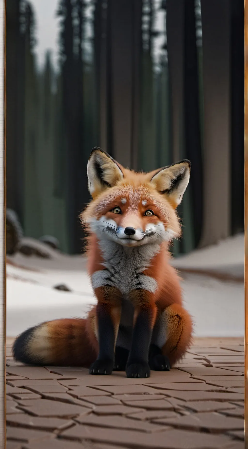 ai character: fox background