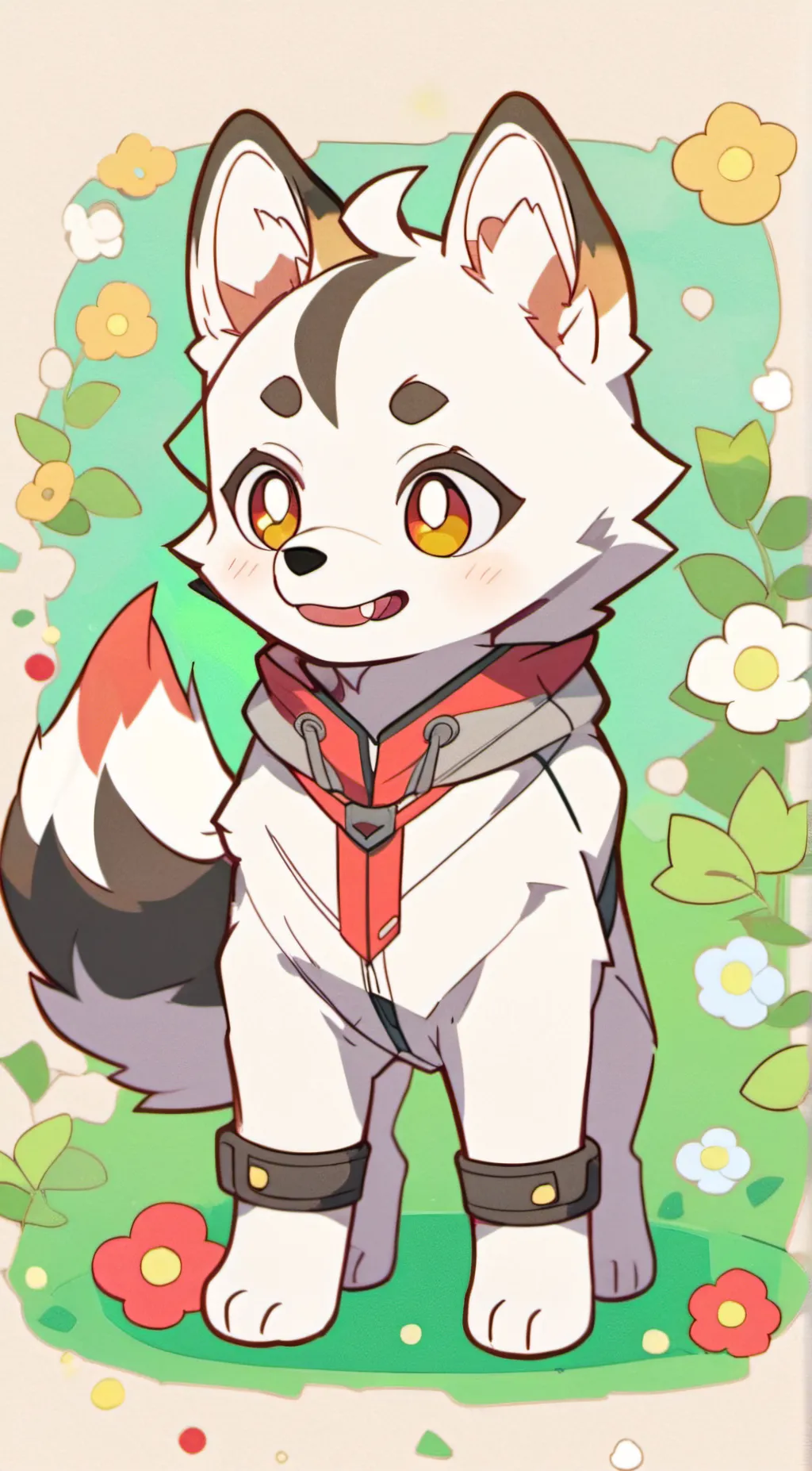 ai character: mico the husky background