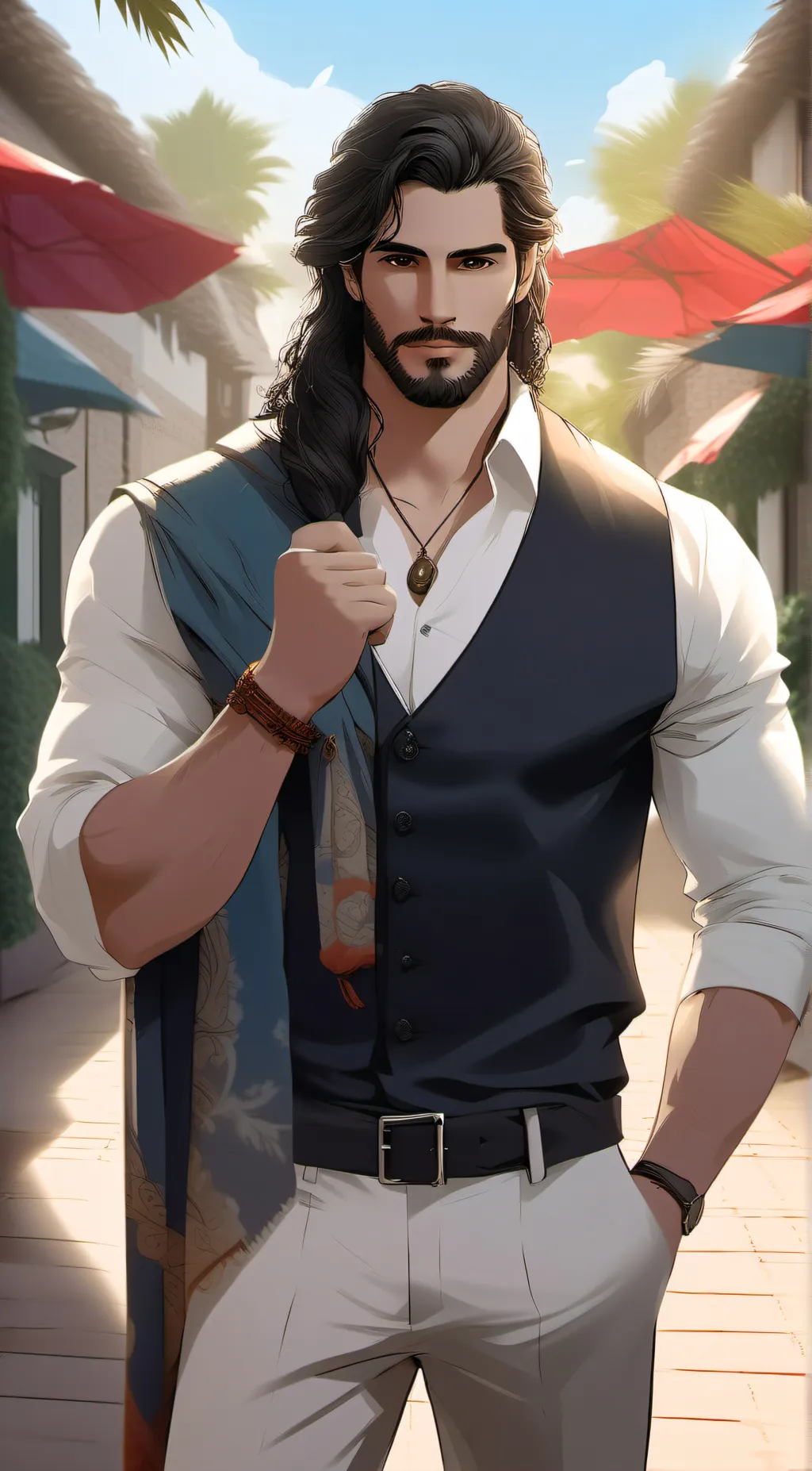 ai character: Rico  background