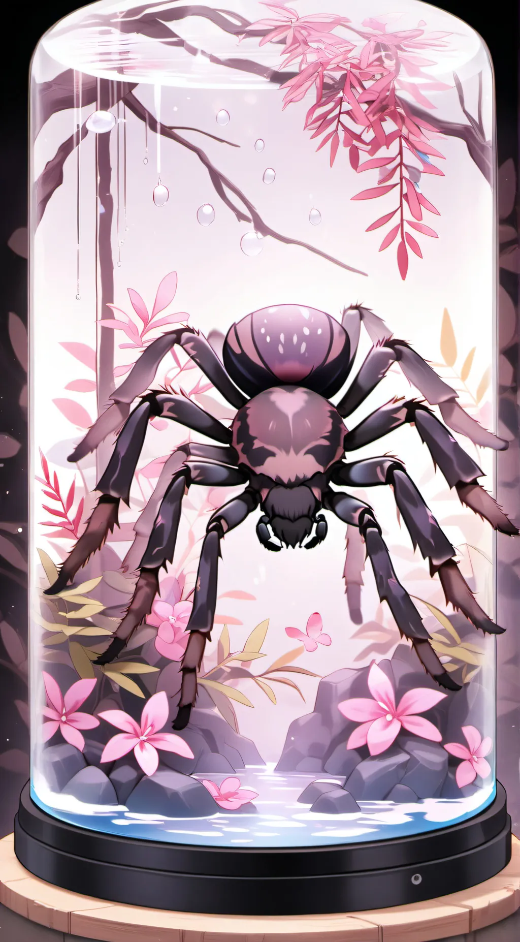 ai character: 🌸Pink🌸 background