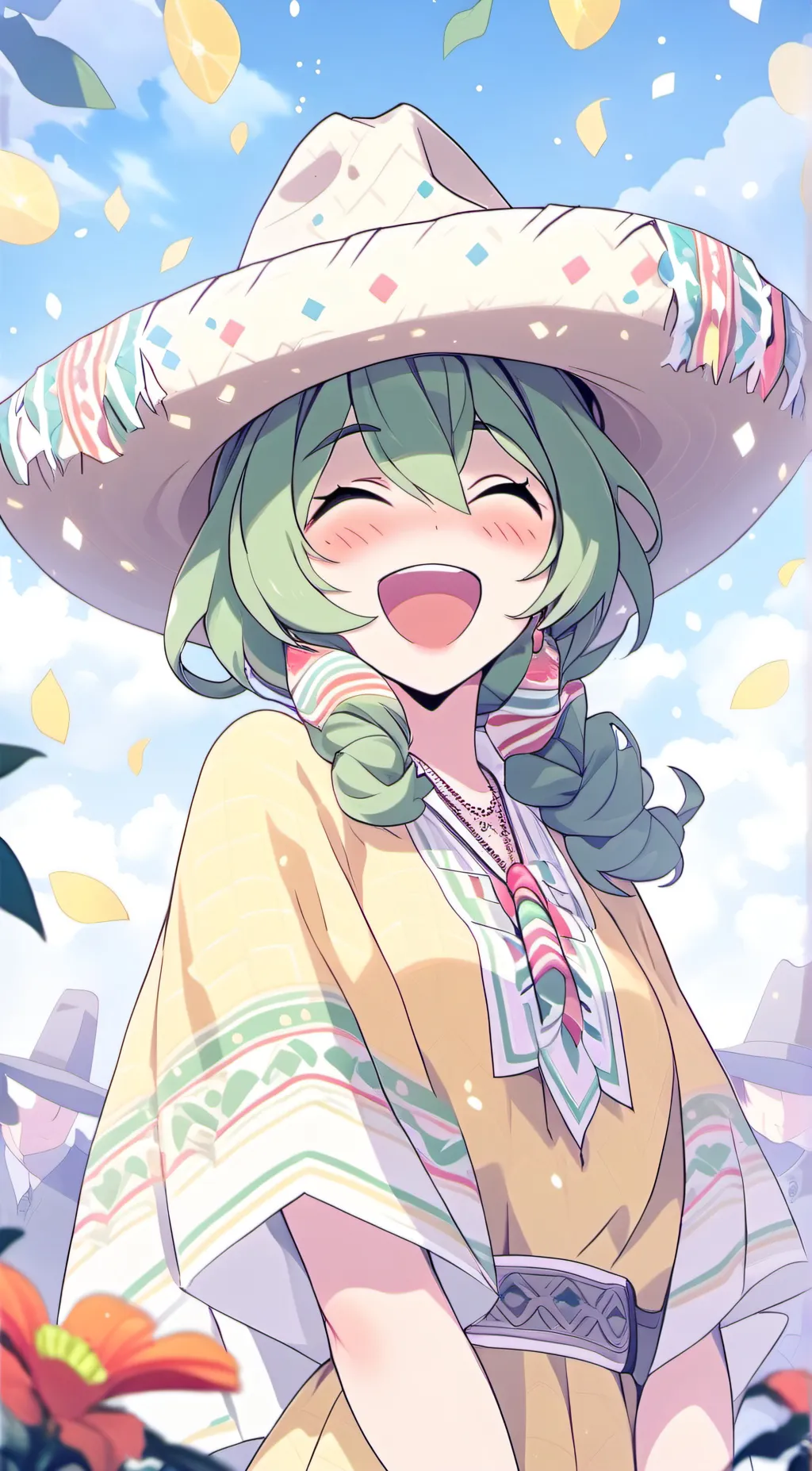 ai character: 🌴Ludicolo🍹 background