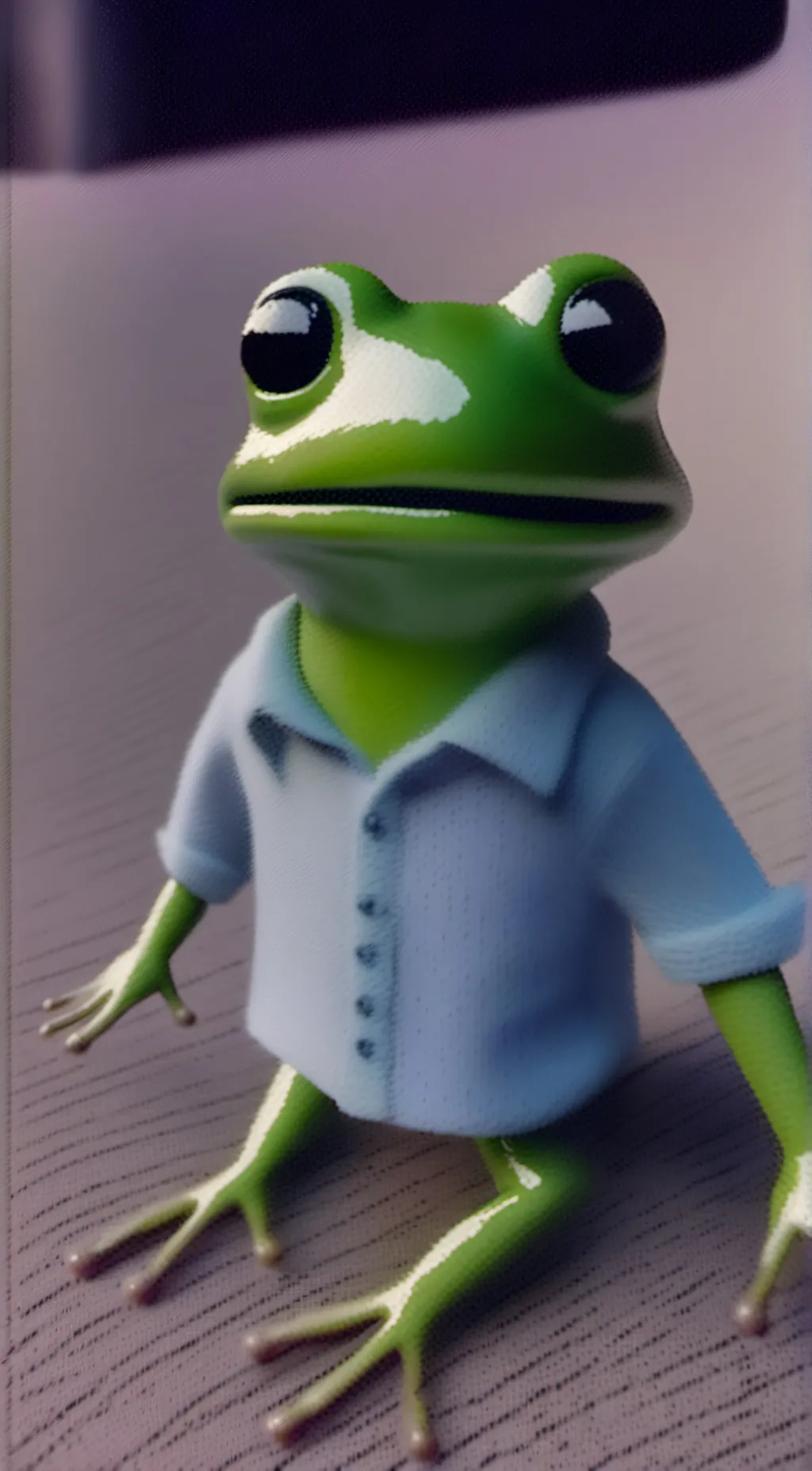 ai character: babyfrogy background