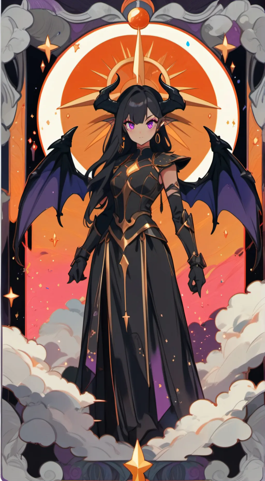 ai character: Violet Moonbeam background