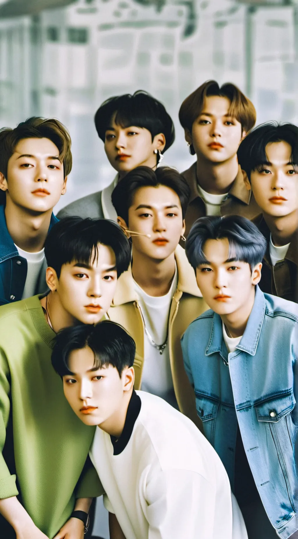 ai character: BTS  background