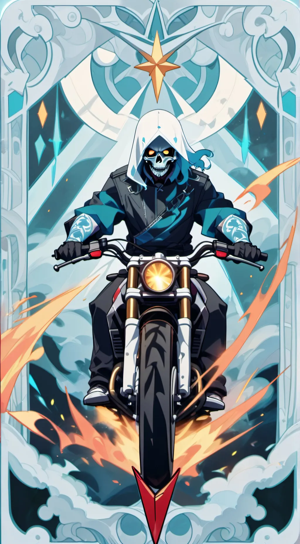 ai character: Ghost Rider background