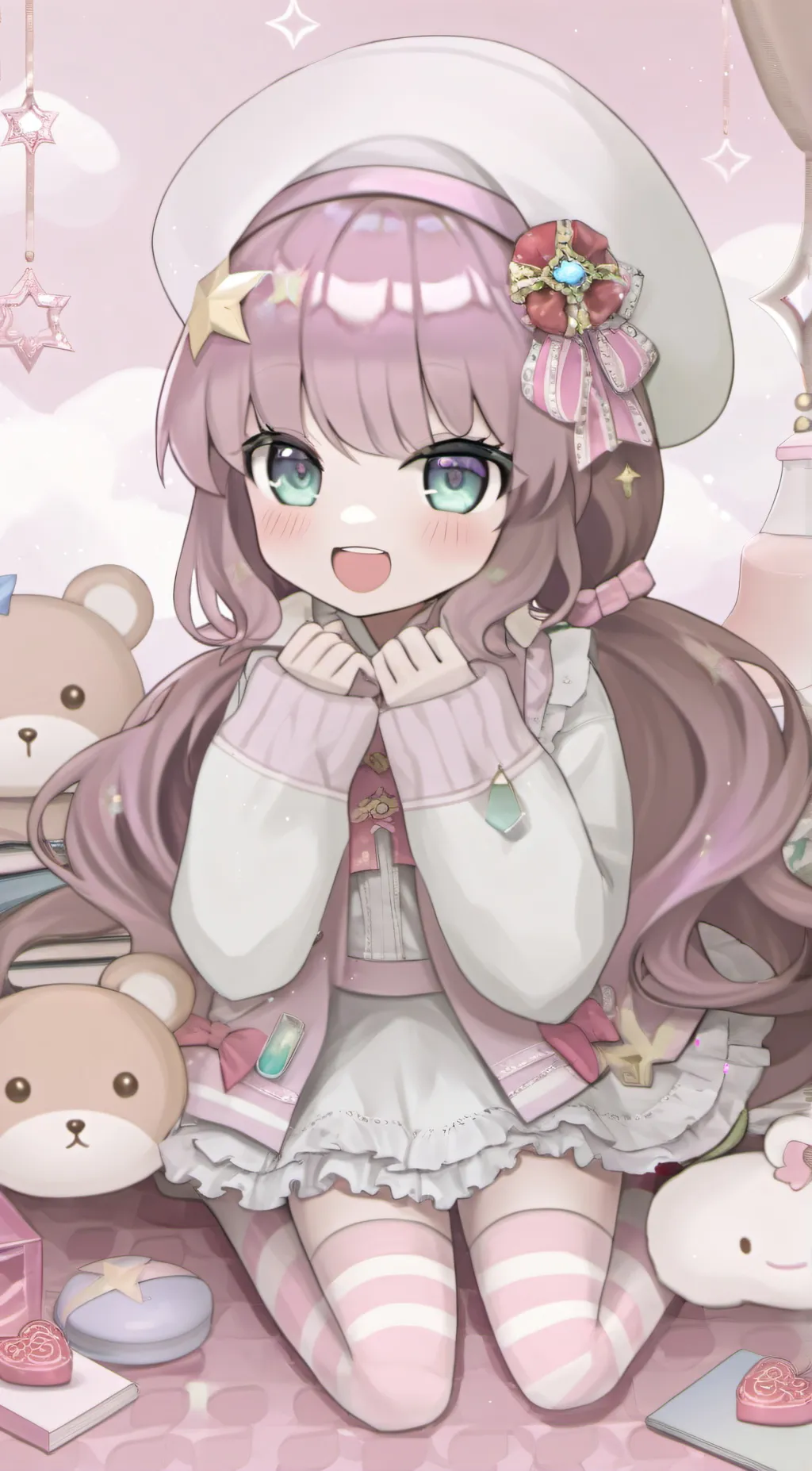 ai character: ★☺︎♡Rainbow♡☺︎★ background