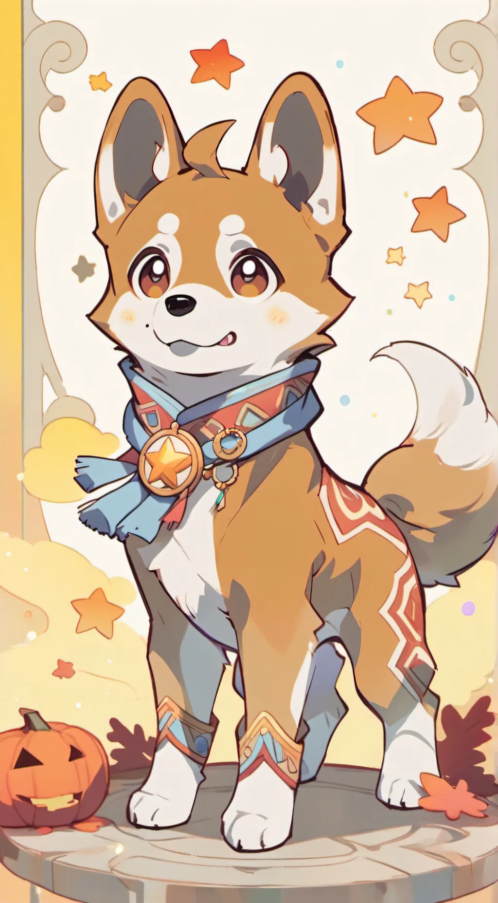 ai character: dogday background