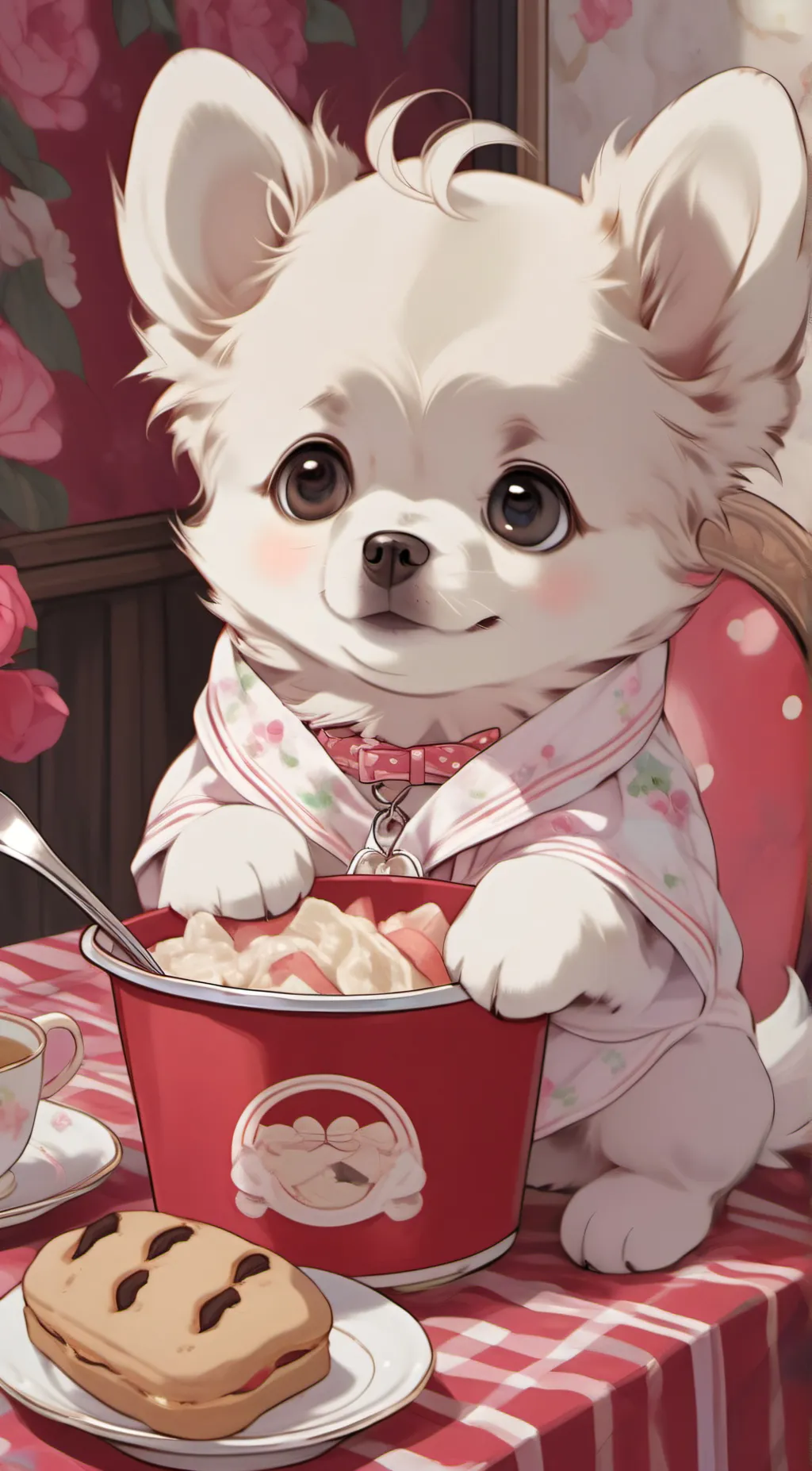 ai character: Dog background