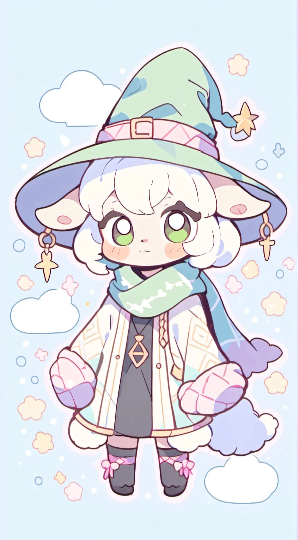 ai character: Ralsei background