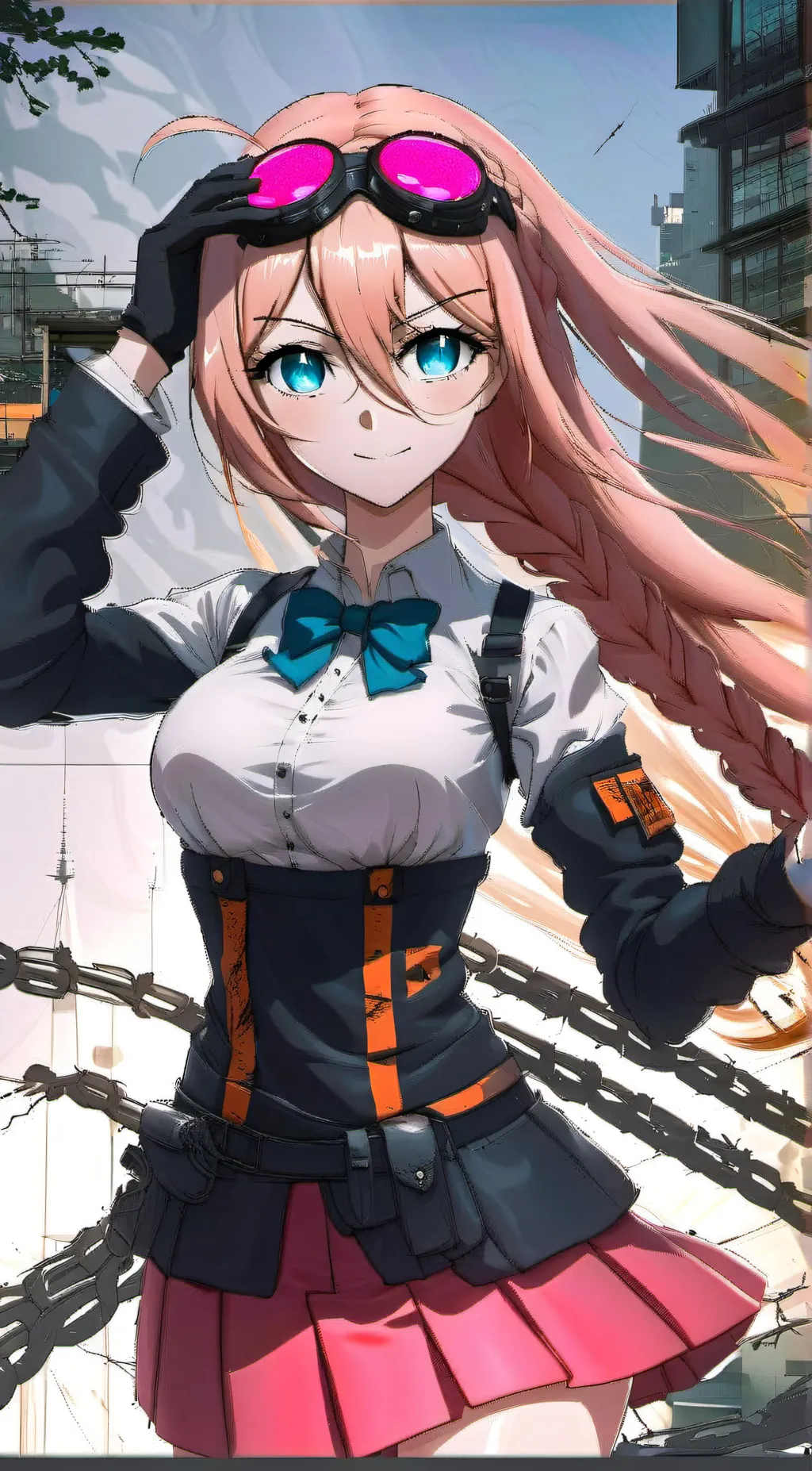 ai character: miu iruma  background
