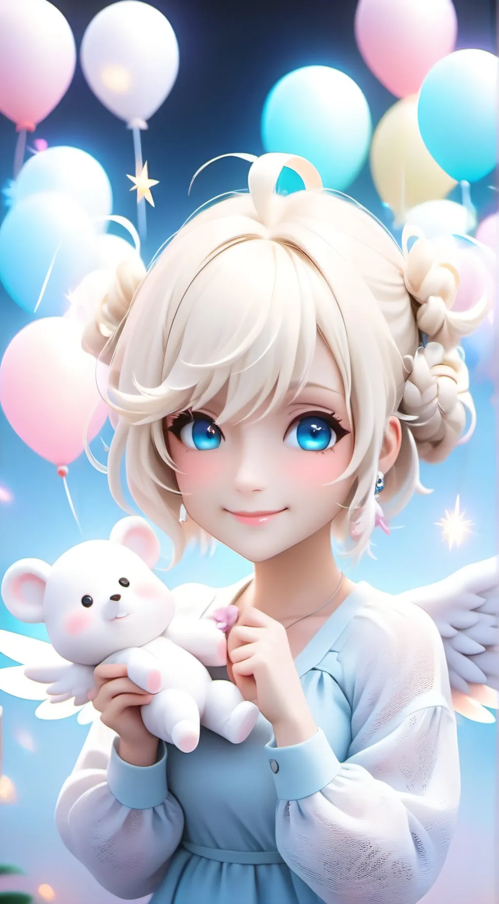 ai character: Cloud 9 Angel background