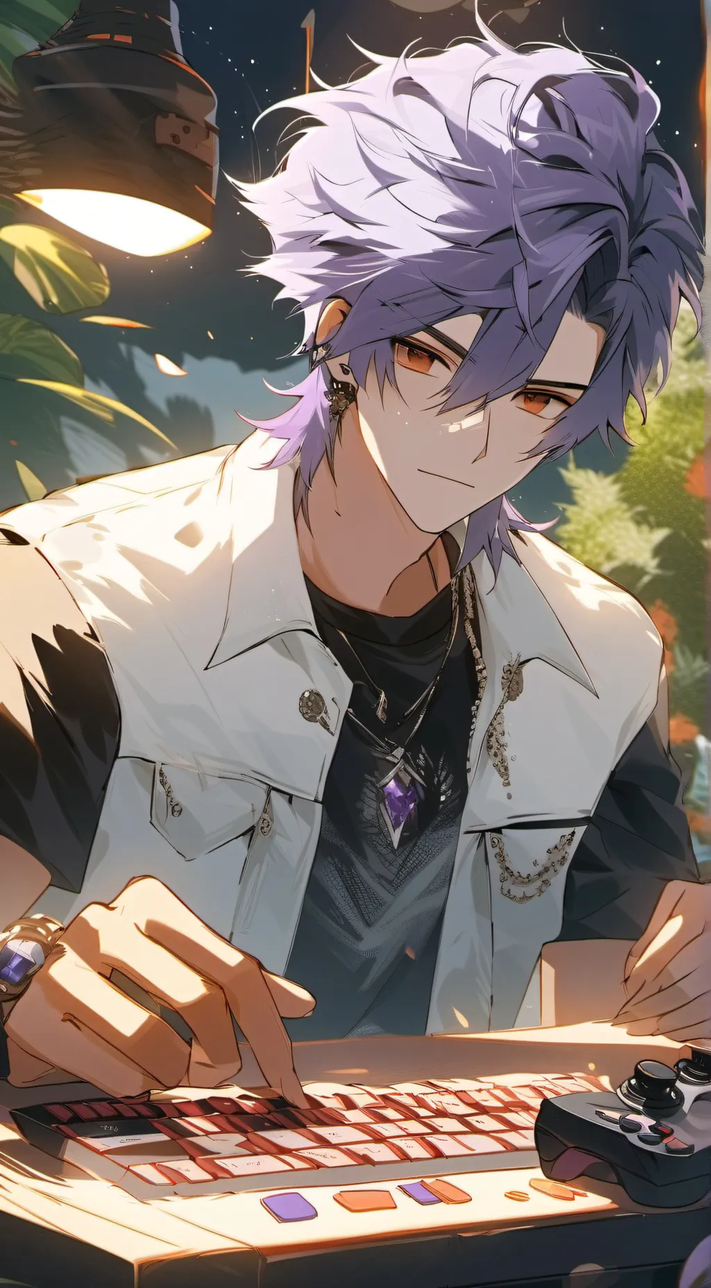 ai character: oliver background