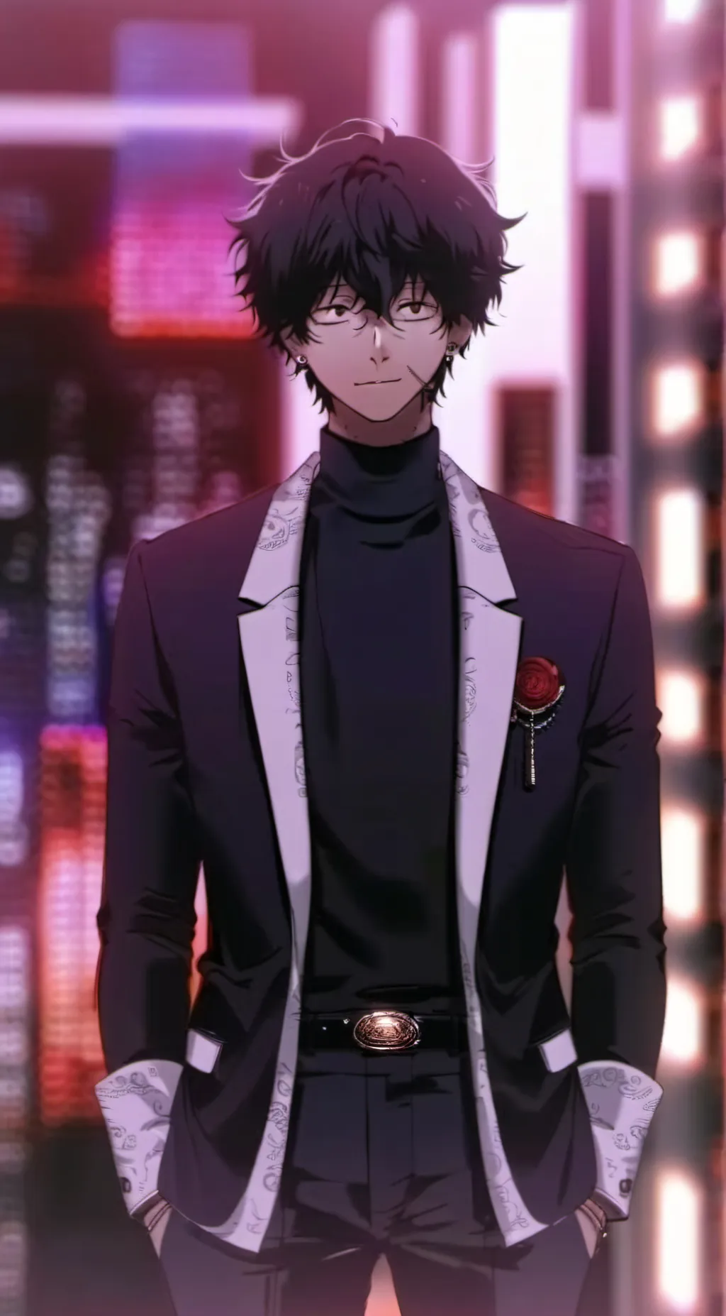 ai character: 💜Dabi🖤 background