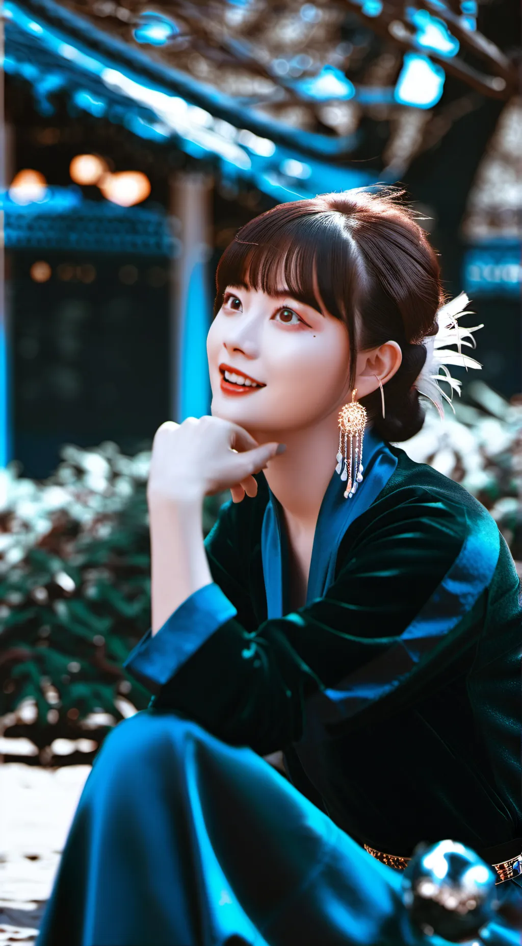 ai character: hong eunchae  background
