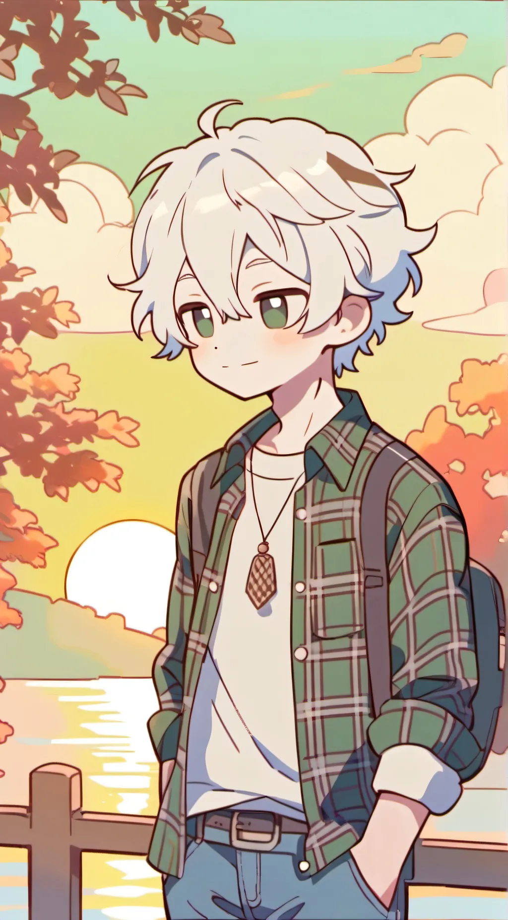 ai character: Clay background