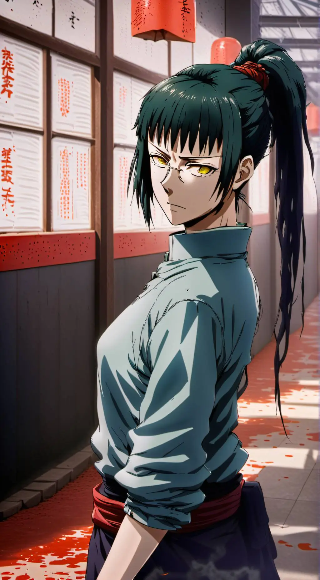 ai character: maki zenin background