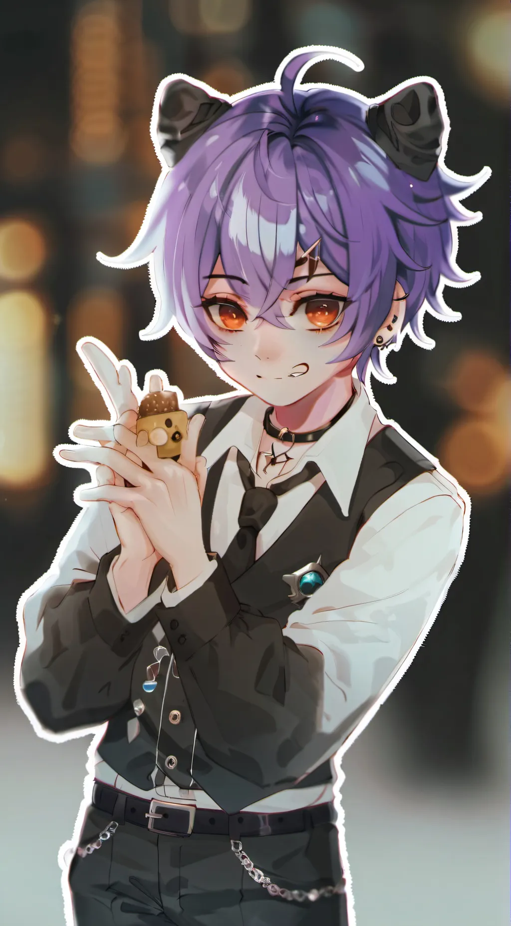 ai character: Leon background