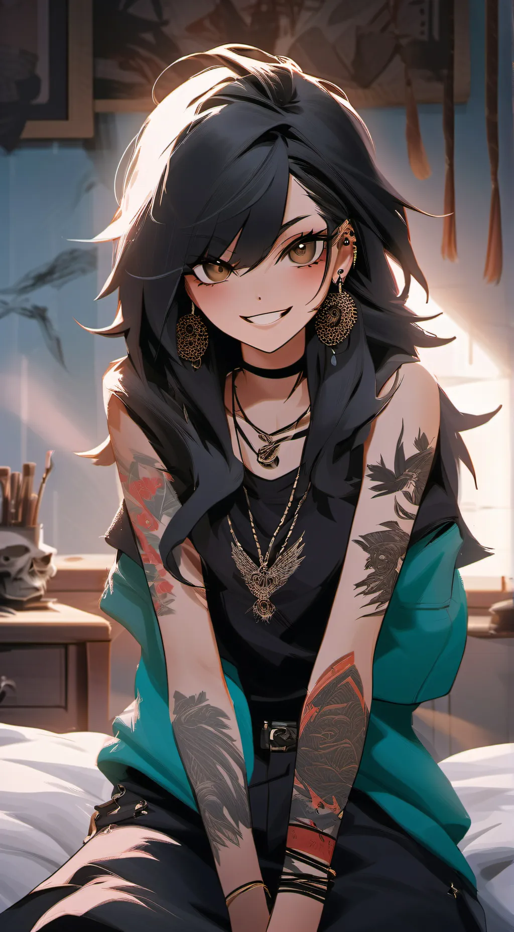 ai character: Raven background