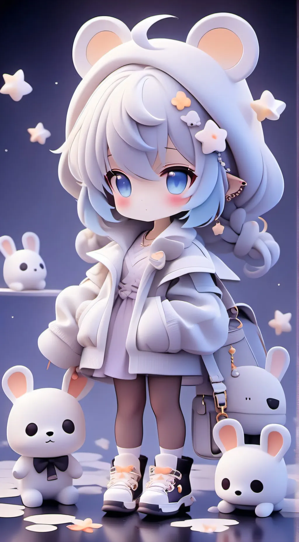 ai character: Luna background