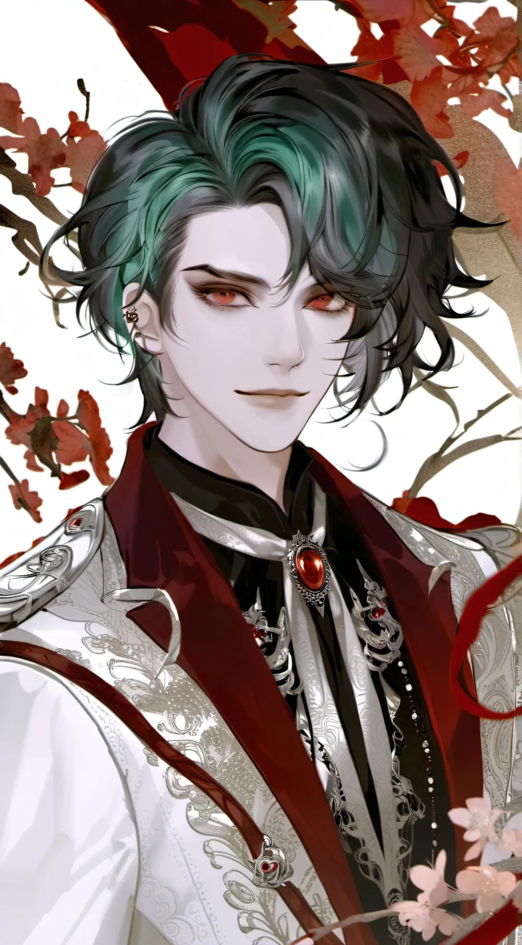 ai character: Coral background