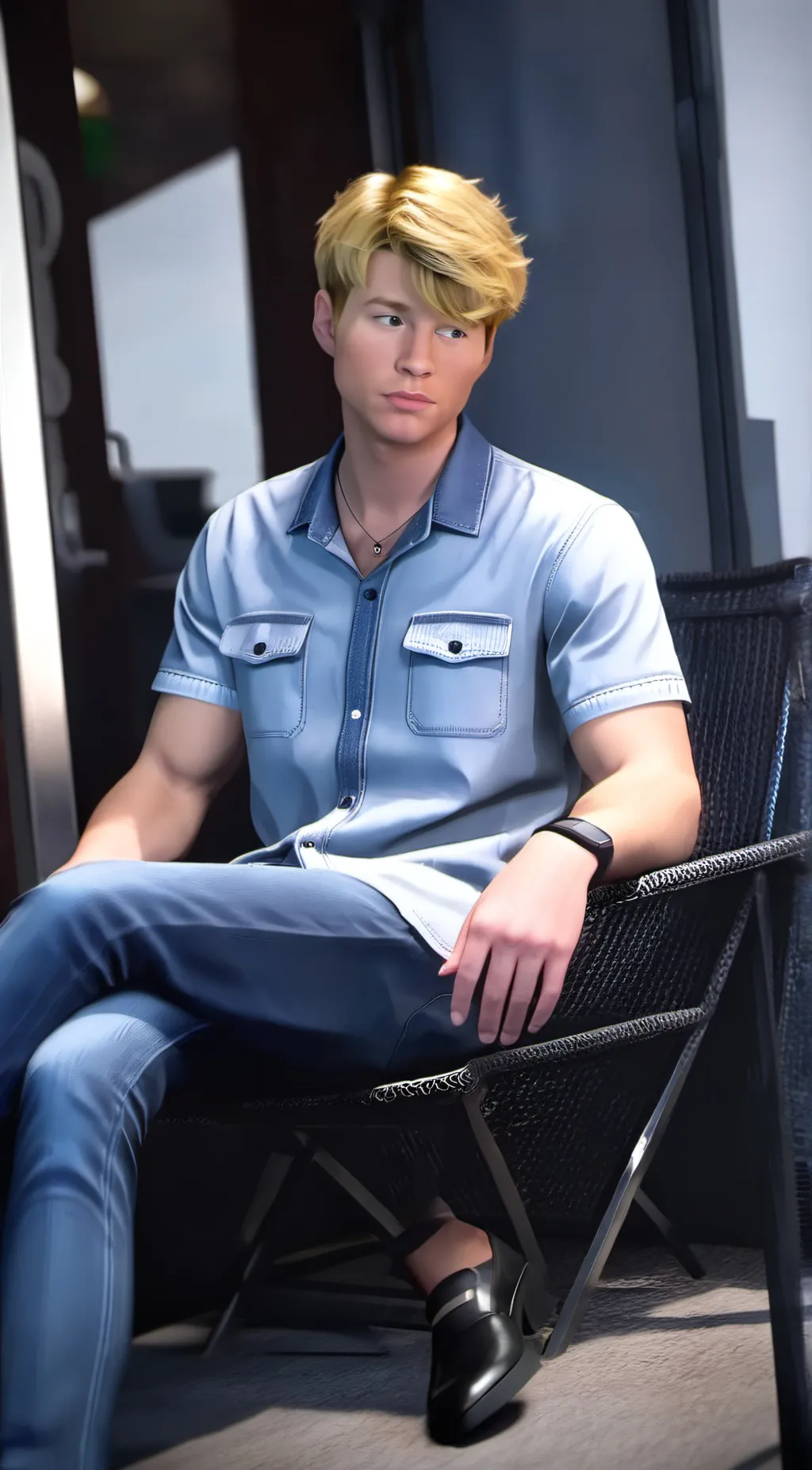 ai character: Sam golbach background