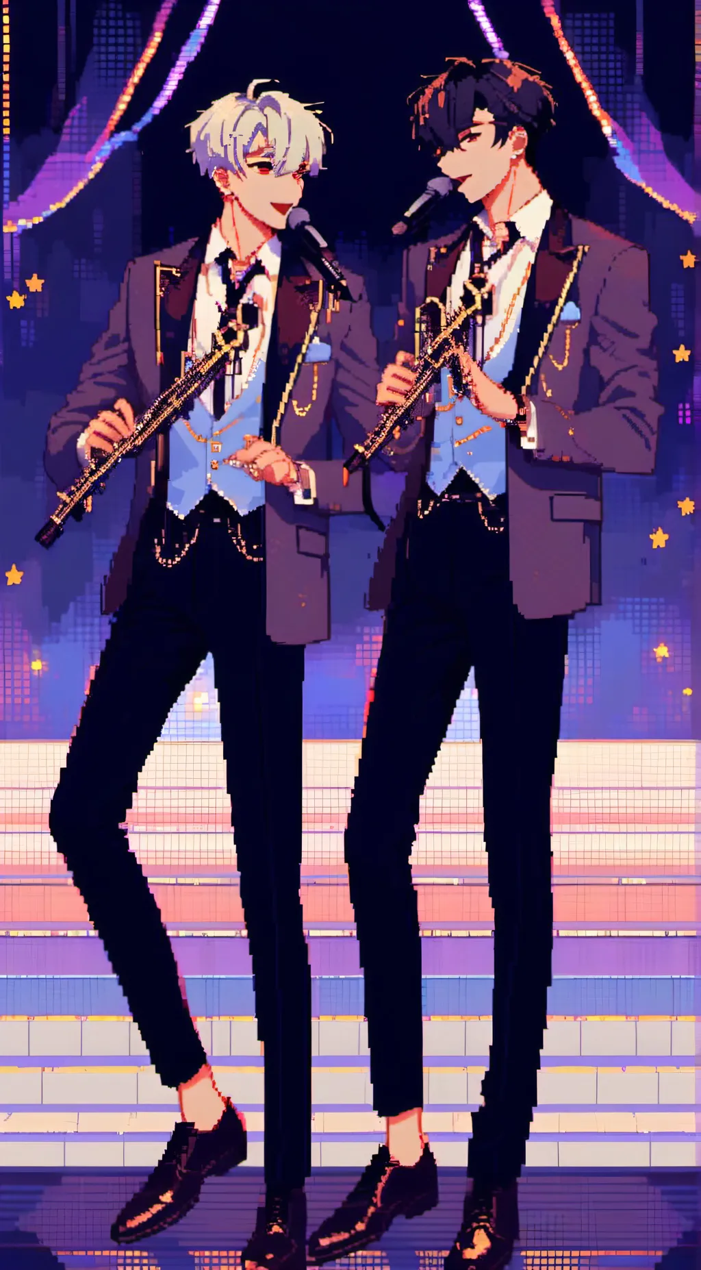 ai character: Jay and Jason  background