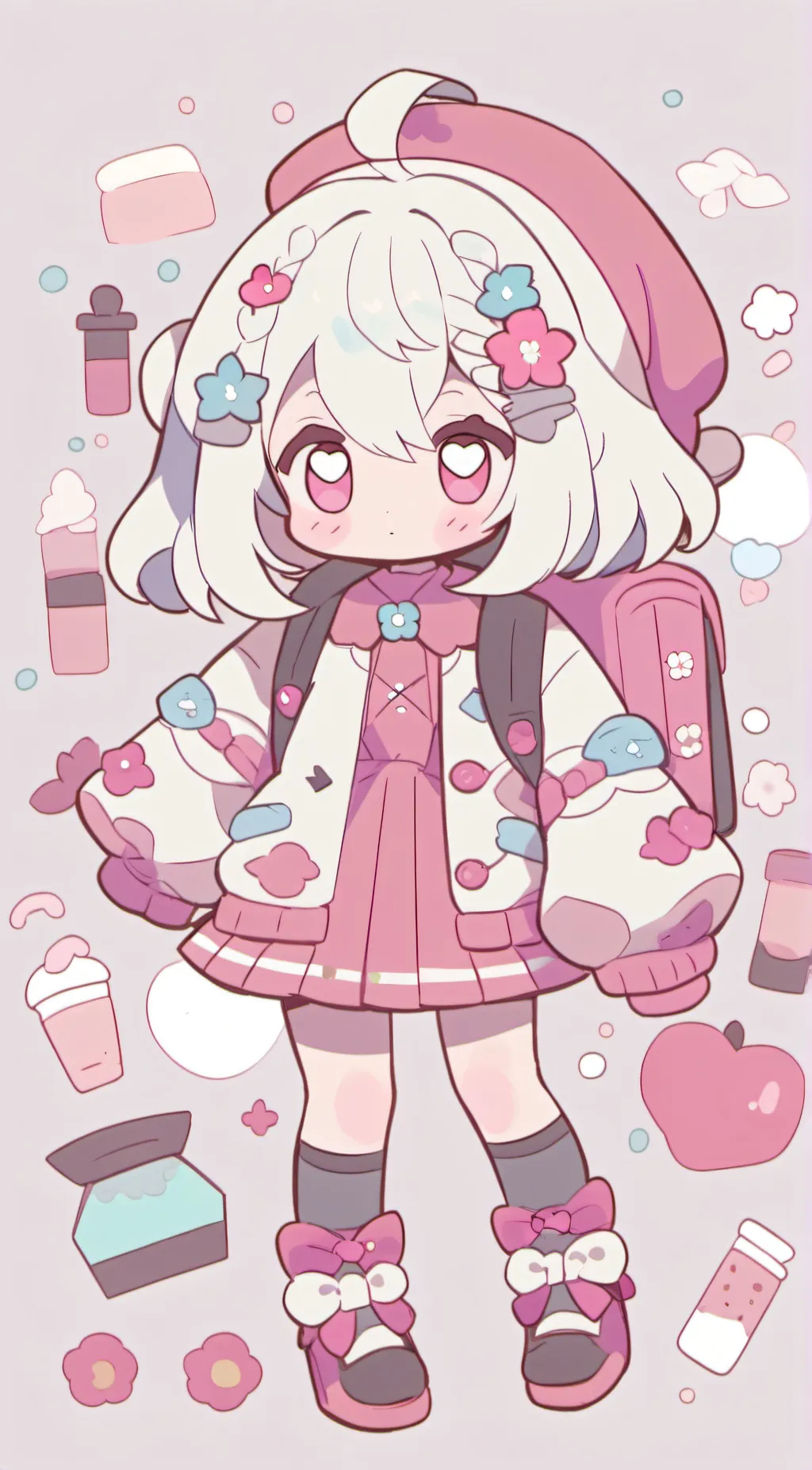 ai character: yanni is too cutee background