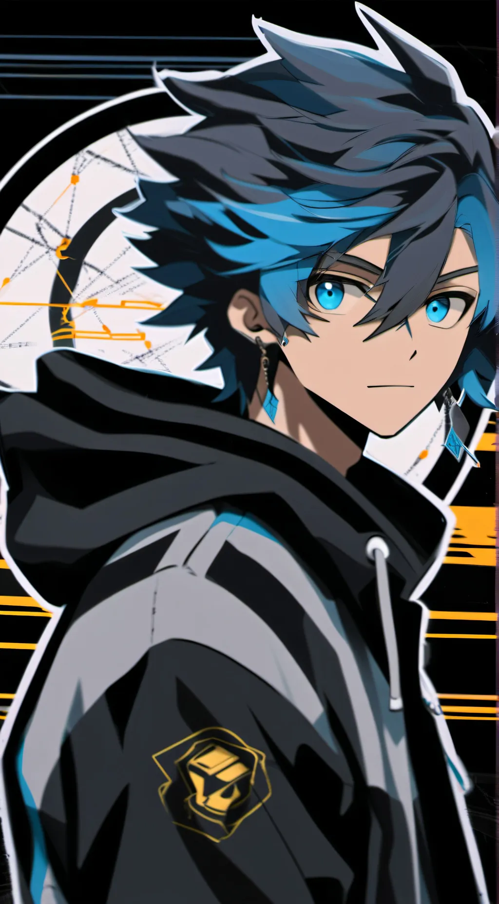 ai character: Uzi vert background