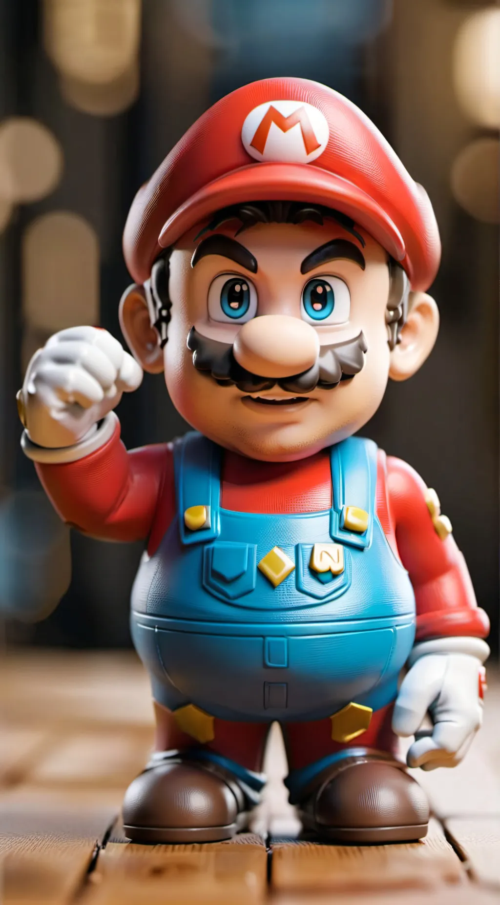 ai character: Mini-Mario toy background