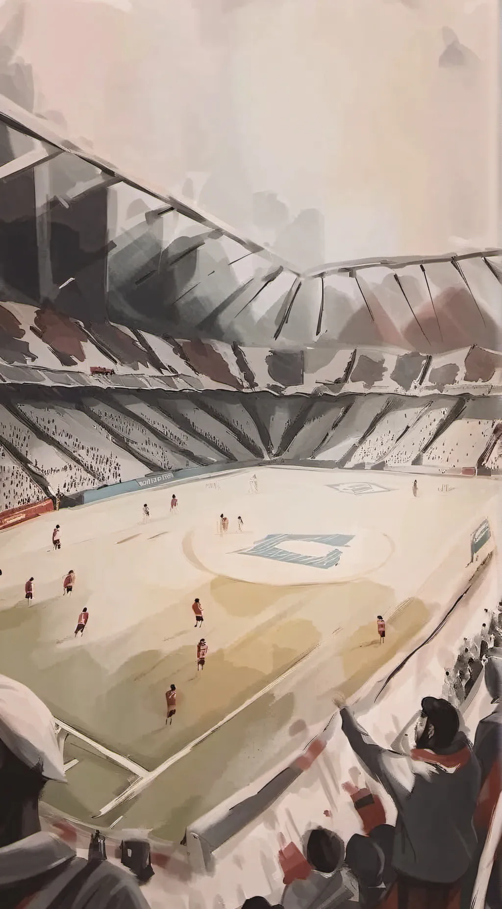 ai character: MD stadium. background
