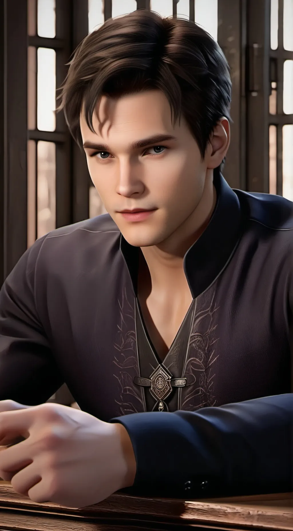 ai character: Kai parker background