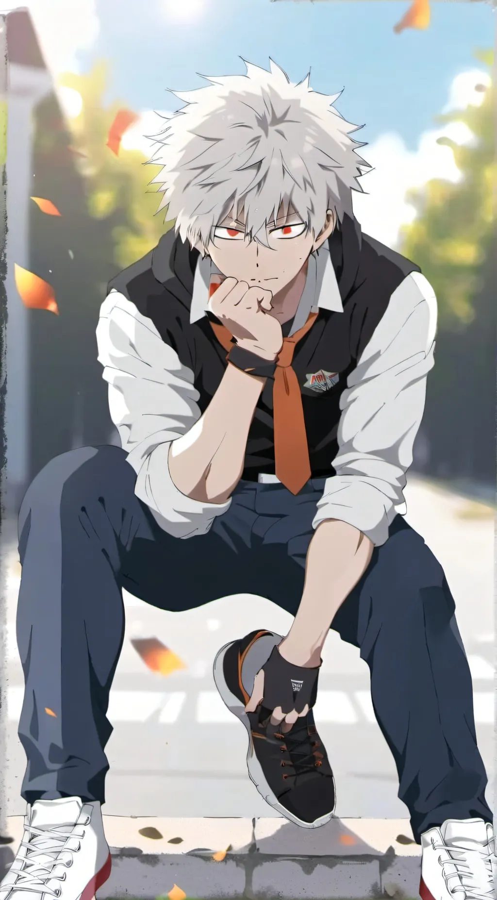 ai character: Bakugo 💥 background