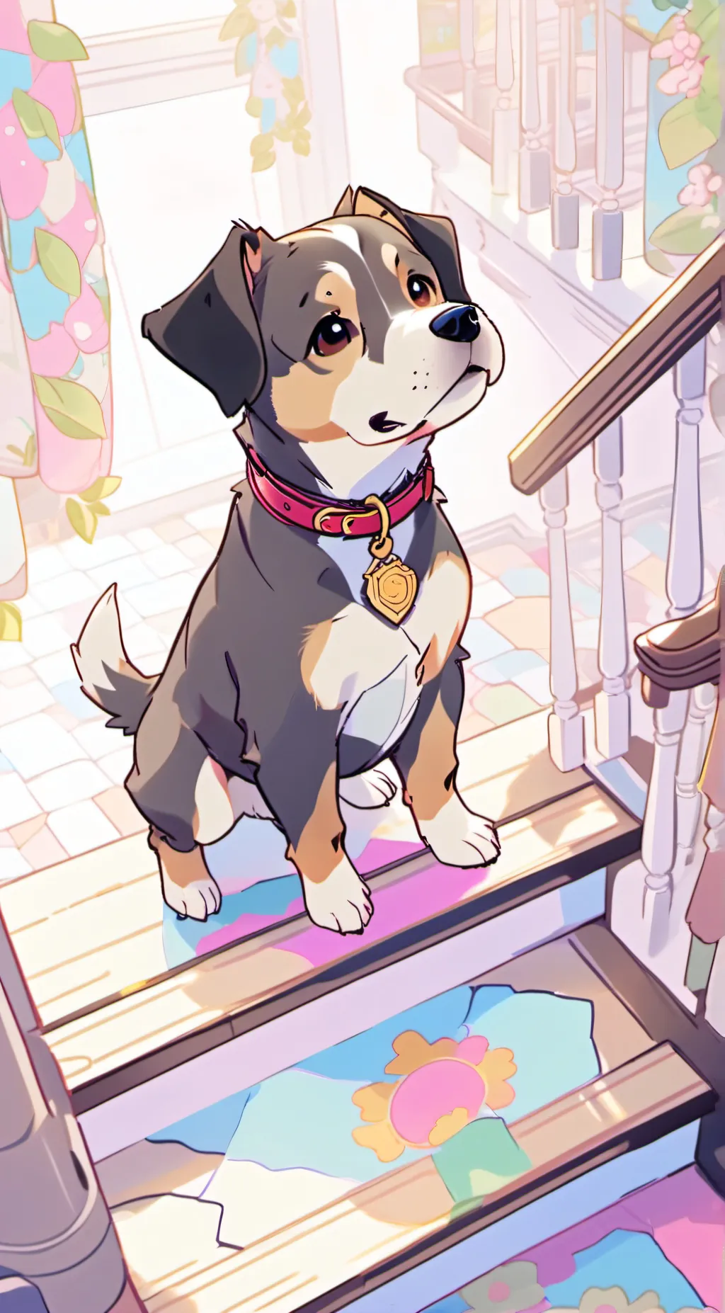 ai character: Bentley ❄️❤️ background