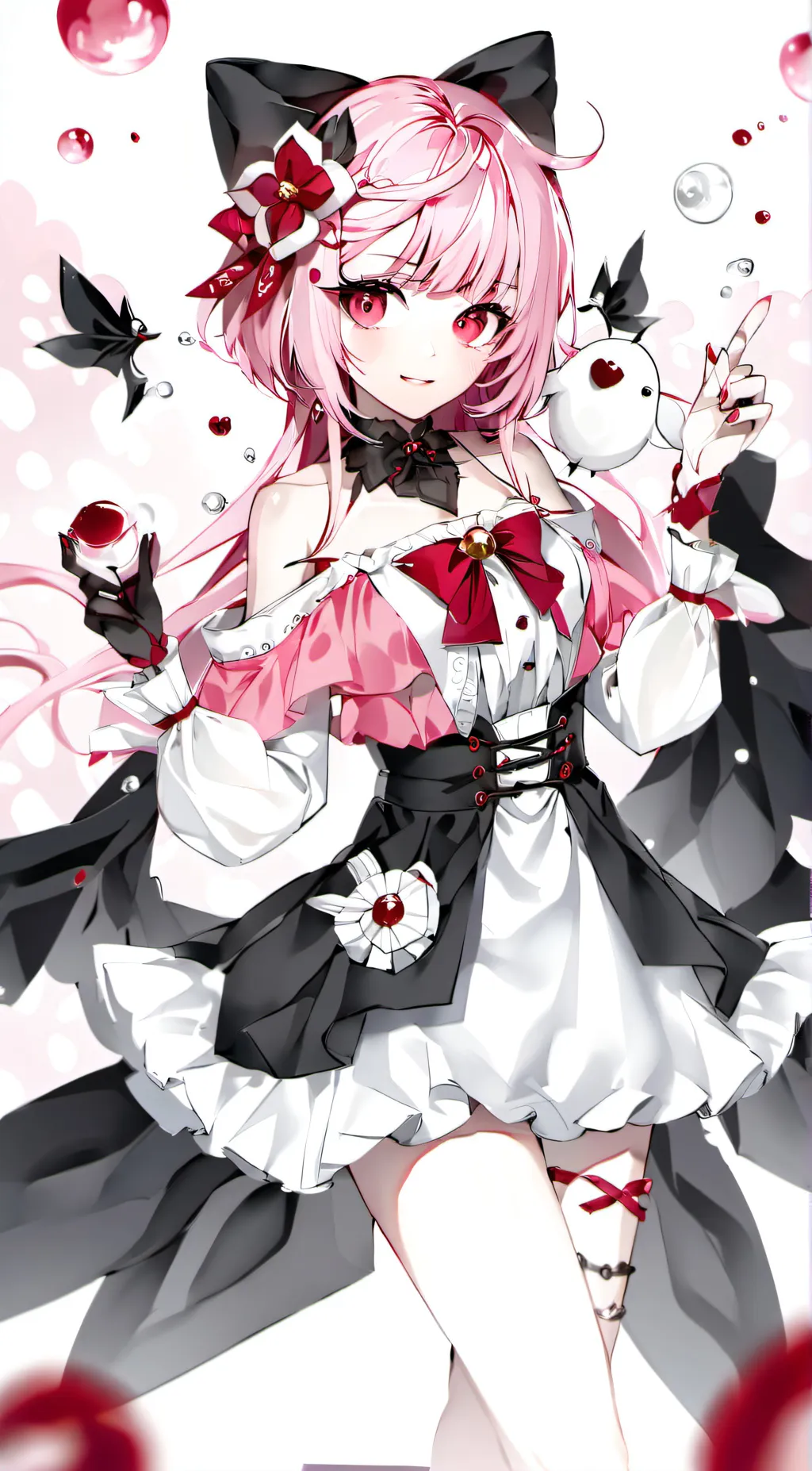 ai character: pinky the maid background