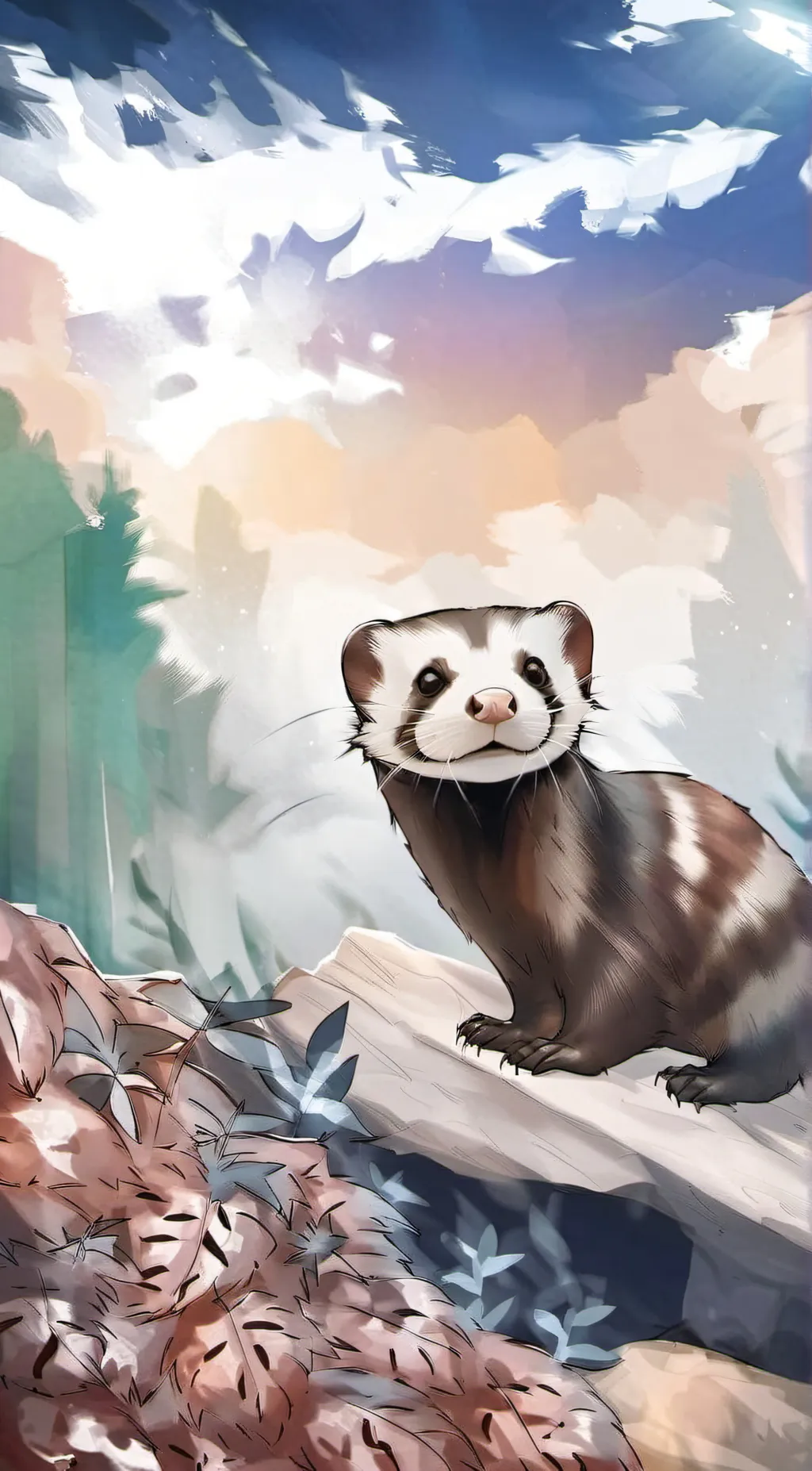 ai character: ✿٭Macaroni٭✿ background