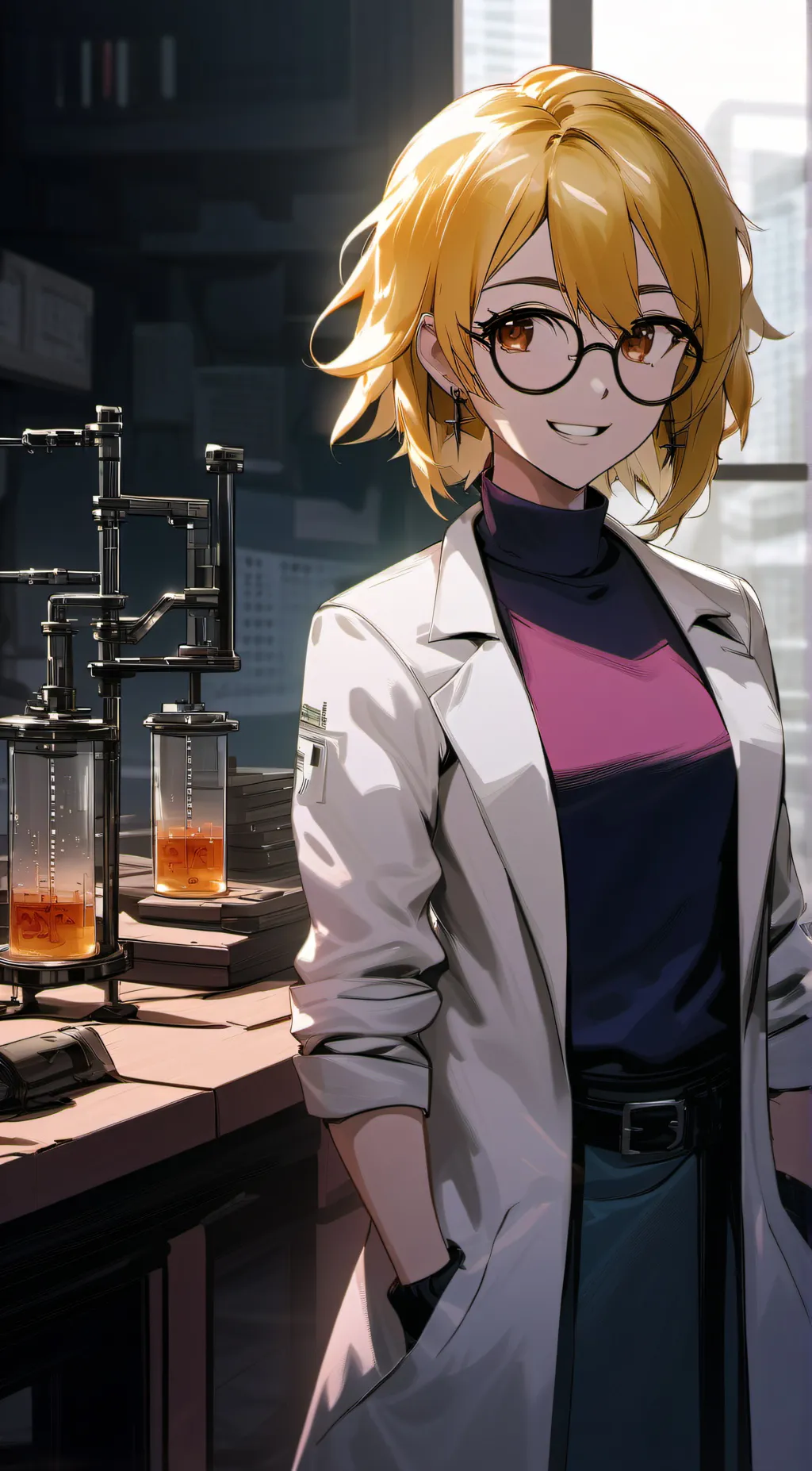 ai character: Alphys background
