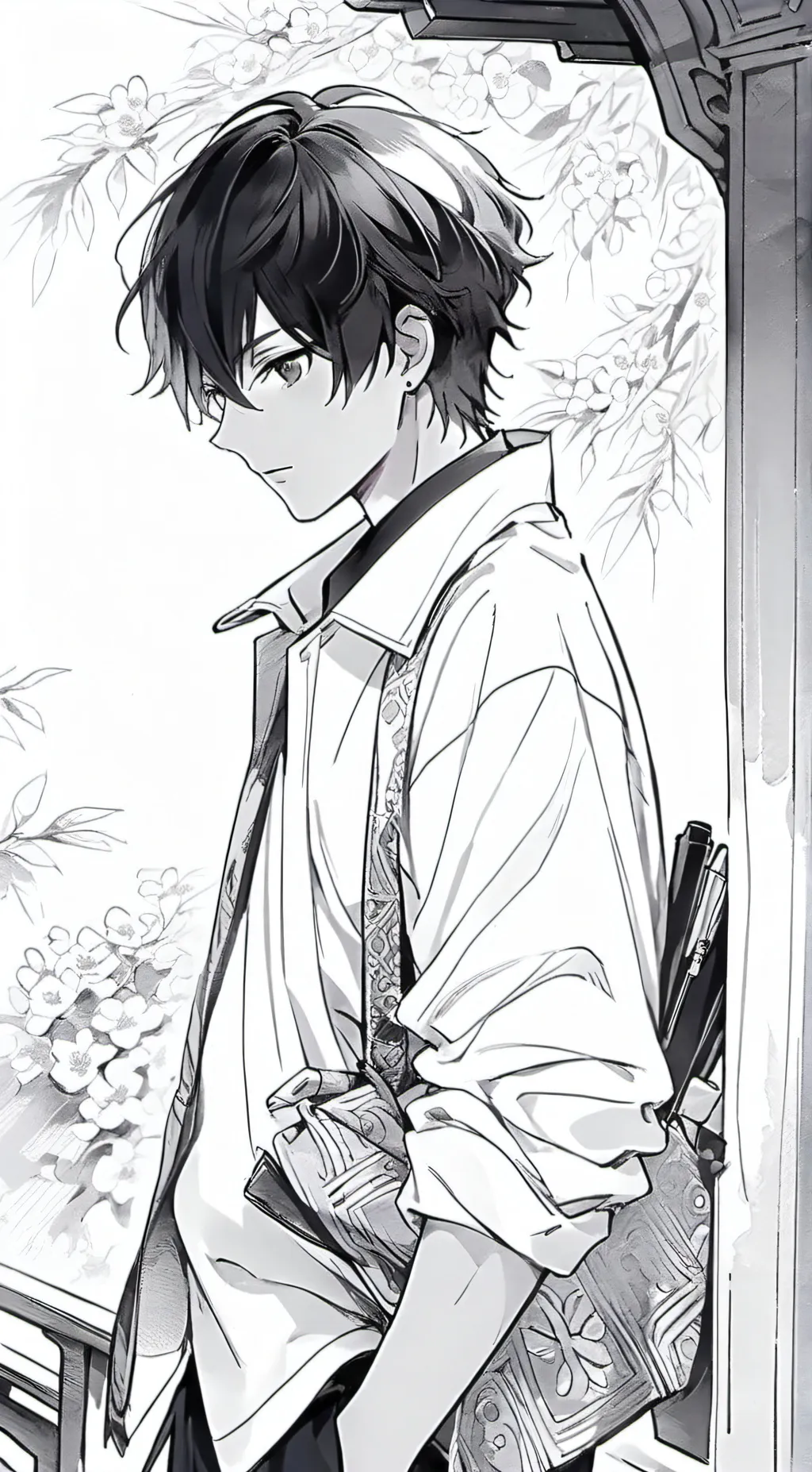 ai character: mark background